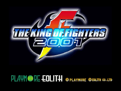 King of Fighters 2002 title screen for Sega Dreamcast